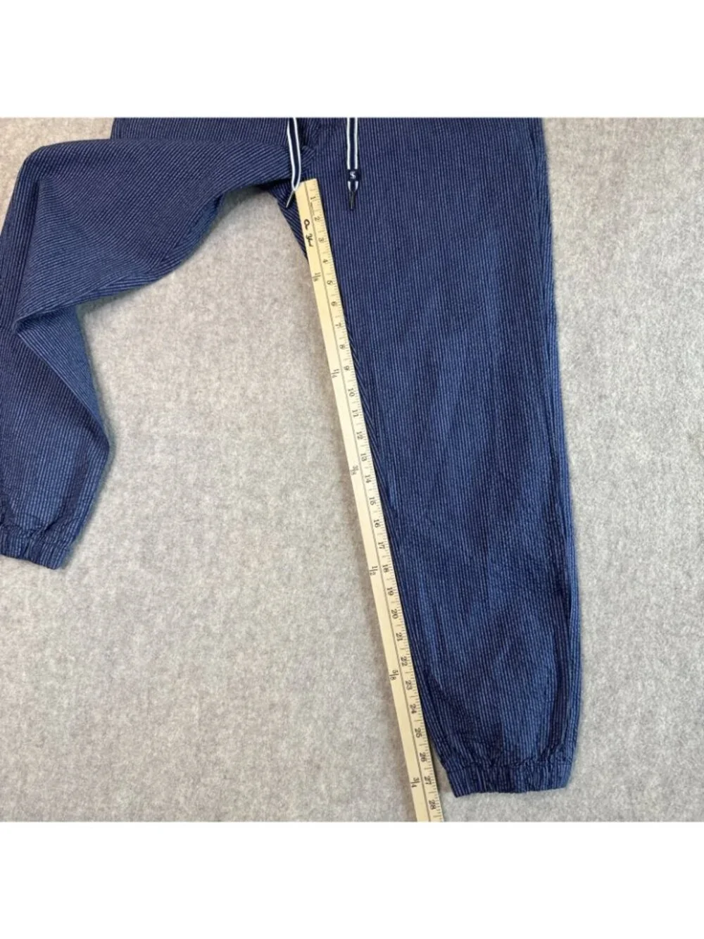 FootJoy FJ x Todd Snyder Stripe Seersucker Jogger Mens M Navy Drawstring
